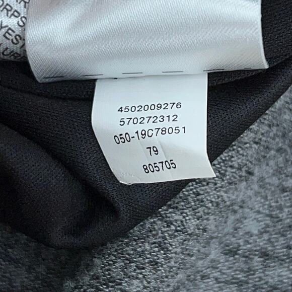 Chicos Womens Size 00 US 2 Heathered Shift Dress Midi Gray Stretch Crew Neck - Picture 15 of 16